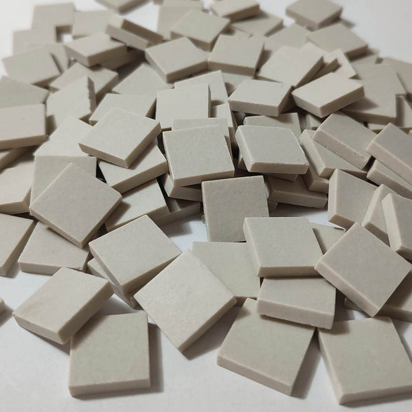 Ceramic mosaic tiles, 17x17 mm, Matt Off White