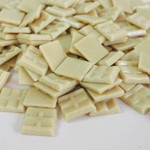 Vitreous glass mosaic tiles, 20x20 mm, Opaque Beige