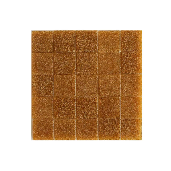 Vitreous glass mosaic tiles, 20x20 mm, Opaque Light Brown