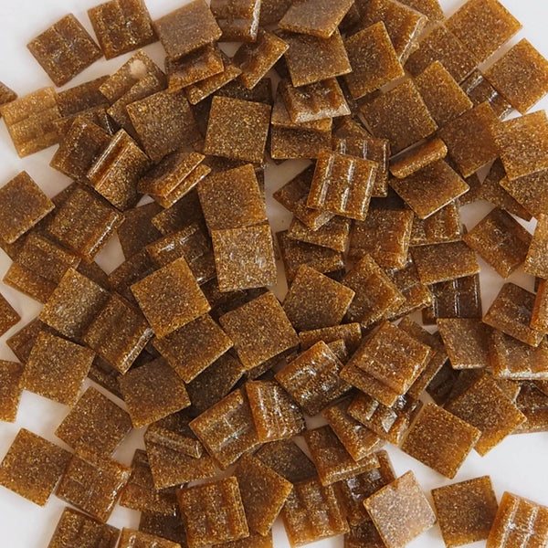 Vitreous glass mosaic tiles, 20x20 mm, Opaque Coffee
