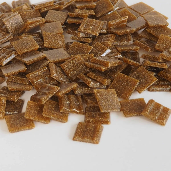 Vitreous glass mosaic tiles, 20x20 mm, Opaque Coffee
