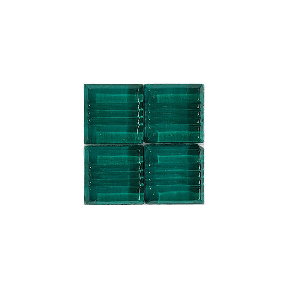 Vitreous glass mosaic tiles, 20x20 mm, Transparent Sea Green