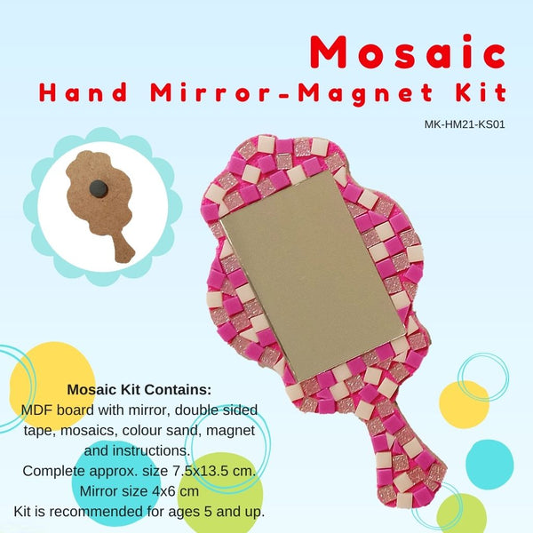 Mosaic Hand Mirror with magnet Kit