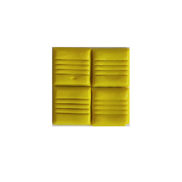 Vitreous glass mosaic tiles, 20x20 mm, Opaque Lemon Yellow