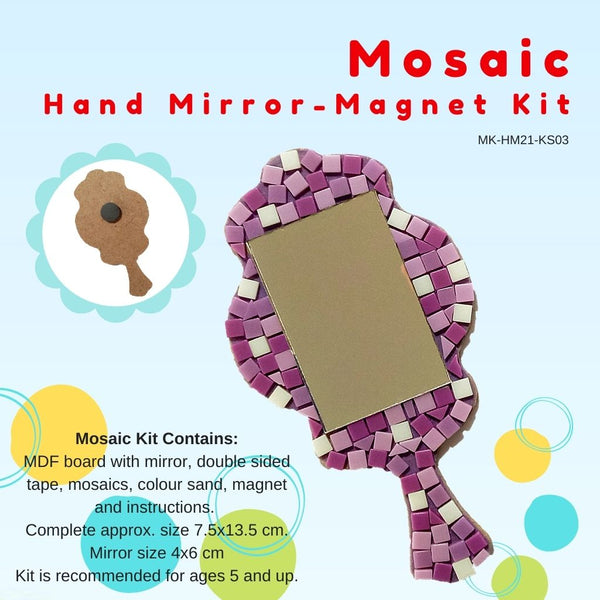 Mosaic Hand Mirror with magnet Kit