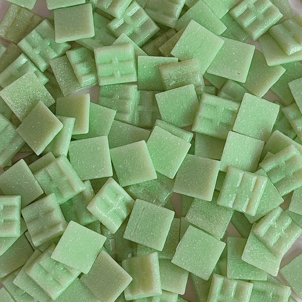 Vitreous glass mosaic tiles, 20x20 mm, Opaque White Jade