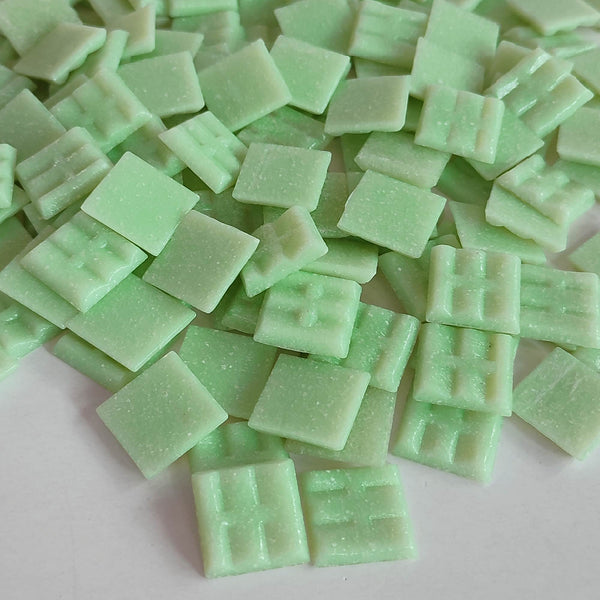 Vitreous glass mosaic tiles, 20x20 mm, Opaque White Jade