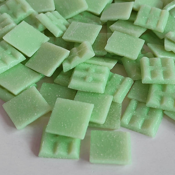 Vitreous glass mosaic tiles, 20x20 mm, Opaque White Jade