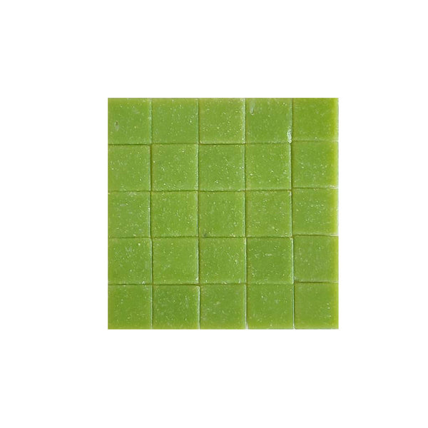 Vitreous glass mosaic tiles, 20x20 mm, Opaque Lime Green