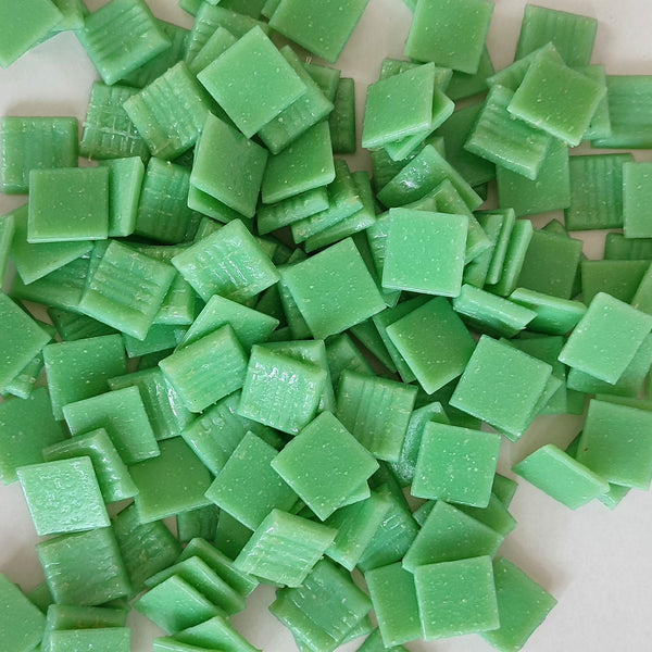 Vitreous glass mosaic tiles, 20x20 mm, Opaque Pastel Green