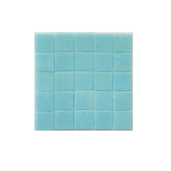 Vitreous glass mosaic tiles, 20x20 mm, Opaque Bluebell