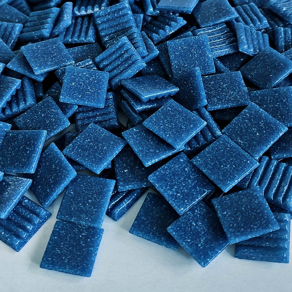 Vitreous glass mosaic tiles, 20x20 mm, Opaque Brillant Blue
