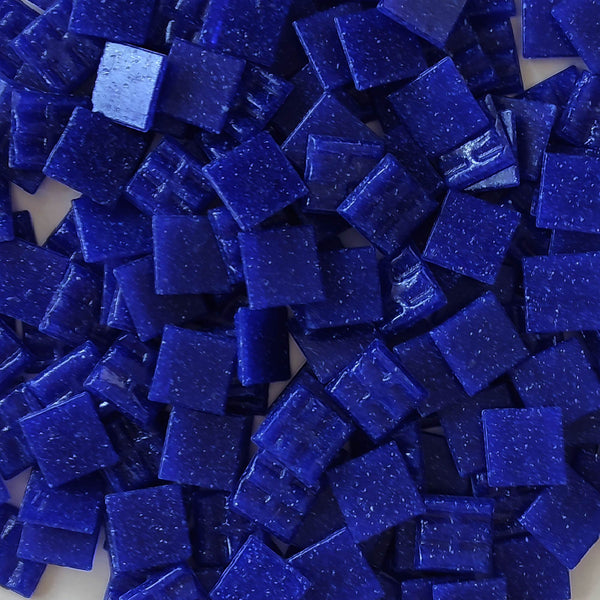 Vitreous glass mosaic tiles, 20x20 mm, Opaque Ultramarine