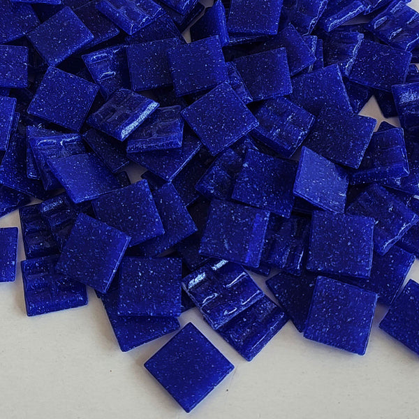 Vitreous glass mosaic tiles, 20x20 mm, Opaque Ultramarine