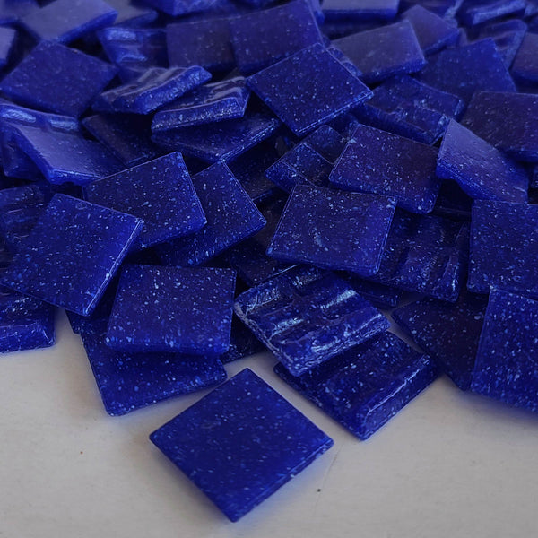 Vitreous glass mosaic tiles, 20x20 mm, Opaque Ultramarine