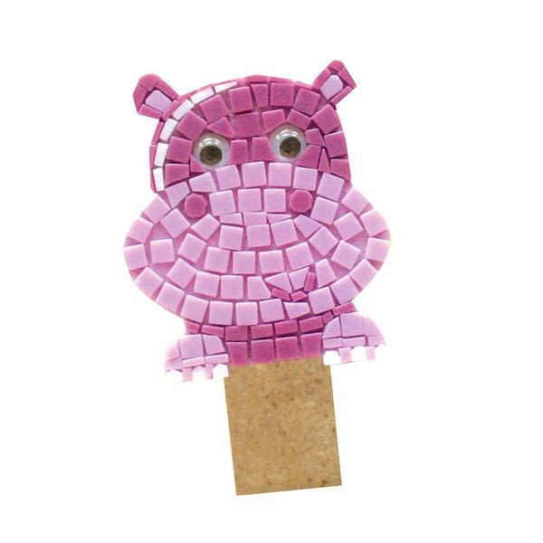 Mosaic bookmark kit, Hippo