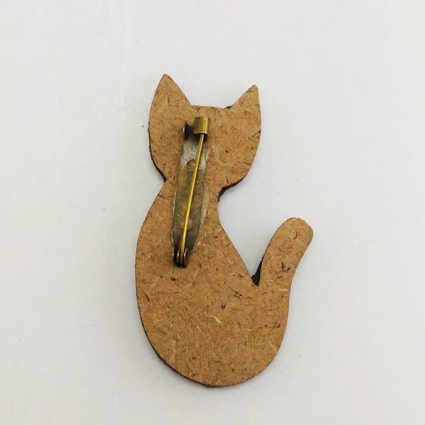 Mosaic brooch kit, Black cat