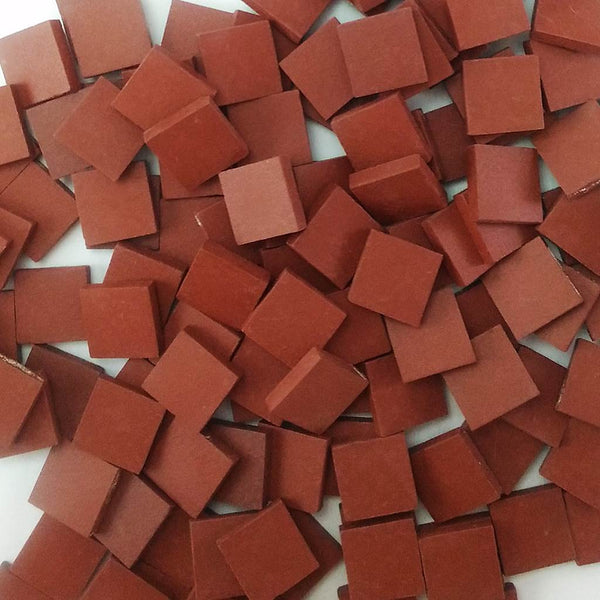 Ceramic mosaic tiles, 17x17 mm, Matt Chocolate