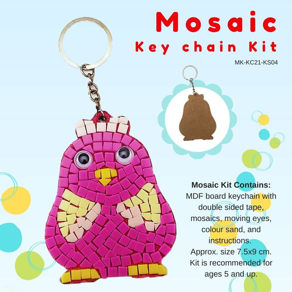 Mosaic key chain kit, Chick
