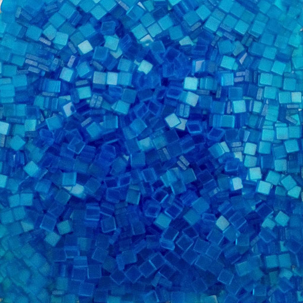Resin mosaic tiles, 5x5 mm, Clear 501 Norse Blue