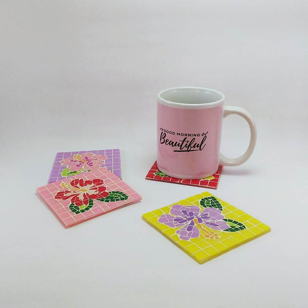 Mosaic acrylic coaster