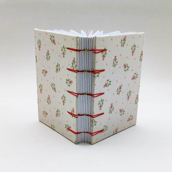 Handmade Coptic stitch / Kettle stitch binding - A6 book journal / Classic Mini Flowers