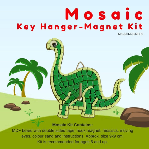 Mosaic key hanger, Dinosaur Apatosaurus