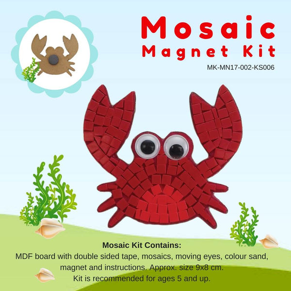 Mosaic magnet kit, Crab