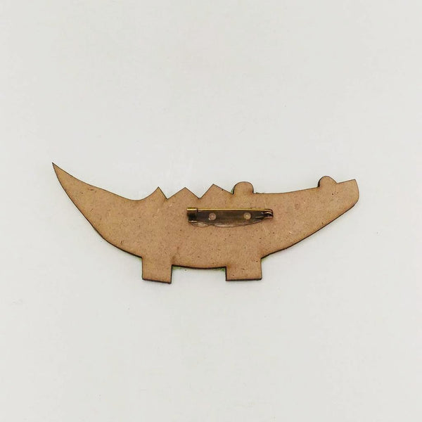 Mosaic brooch kit, Crocodile