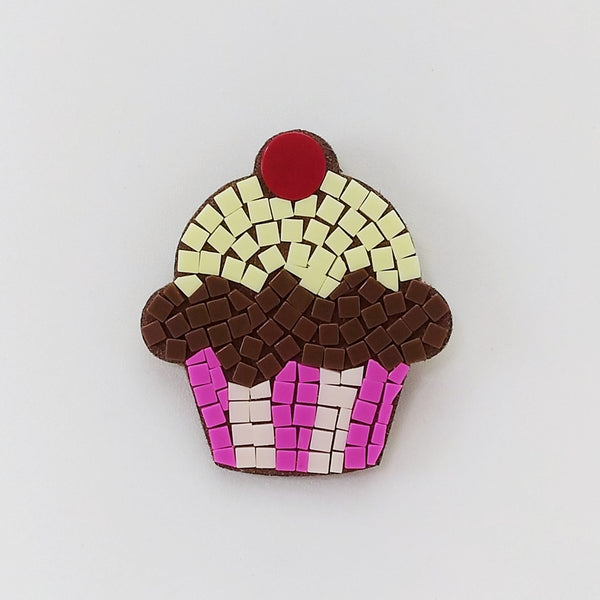 Mosaic magnet kit, Cupcake