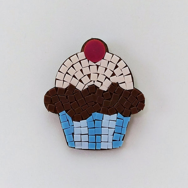 Mosaic magnet kit, Cupcake