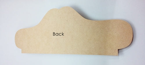 MDF Plaque Sign  40 x 14 cm