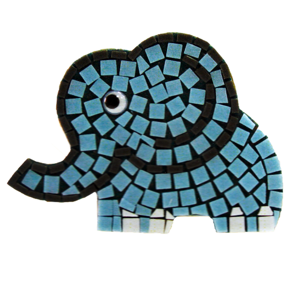 Mosaic magnet kit, Elephant