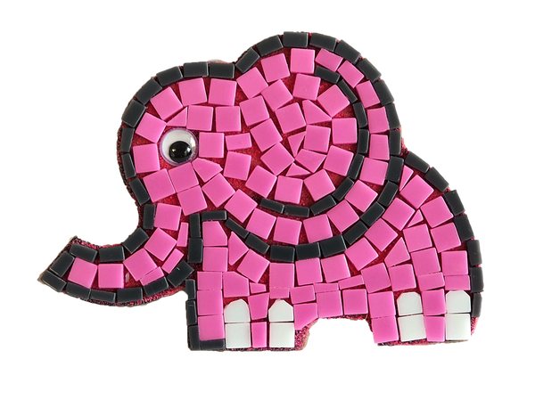 Mosaic magnet kit, Elephant