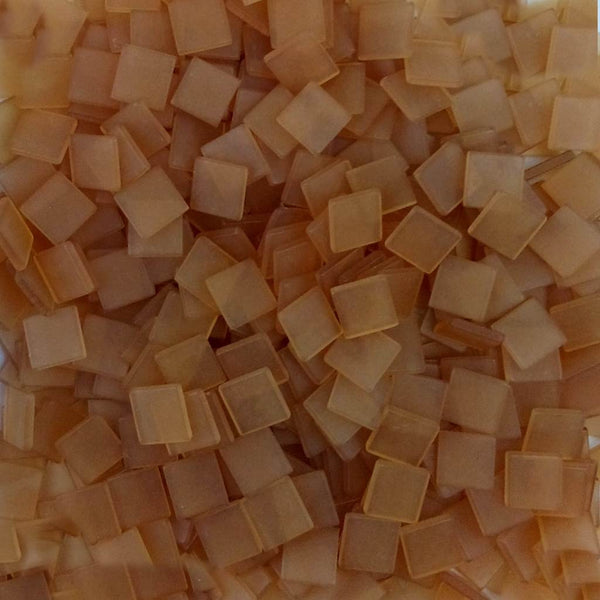 Resin mosaic tiles, 10x10 mm, Frost LB Light Brown