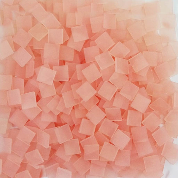 Resin mosaic tiles, 10x10 mm, Frost LP Light Pink