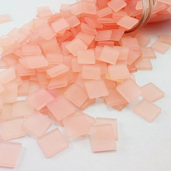 Resin mosaic tiles, 10x10 mm, Frost LP Light Pink
