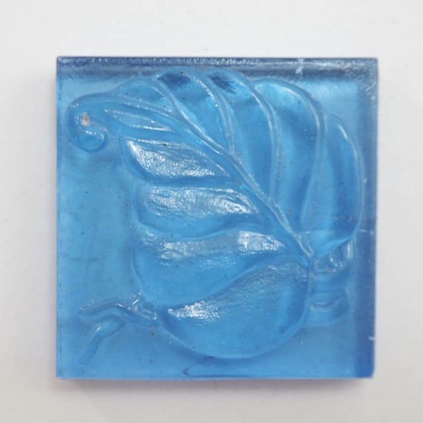 Decorative Square glass tiles, 48x48 mm, Leaf
