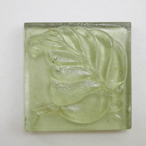 Decorative Square glass tiles, 48x48 mm, Leaf