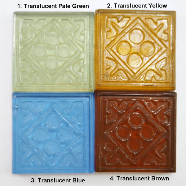 Decorative Square glass tiles, 48x48 mm, Geometry