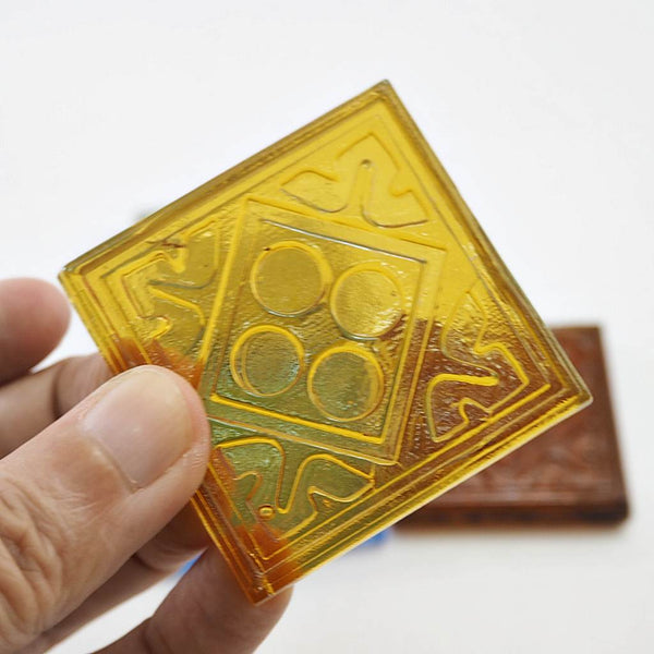 Decorative Square glass tiles, 48x48 mm, Geometry