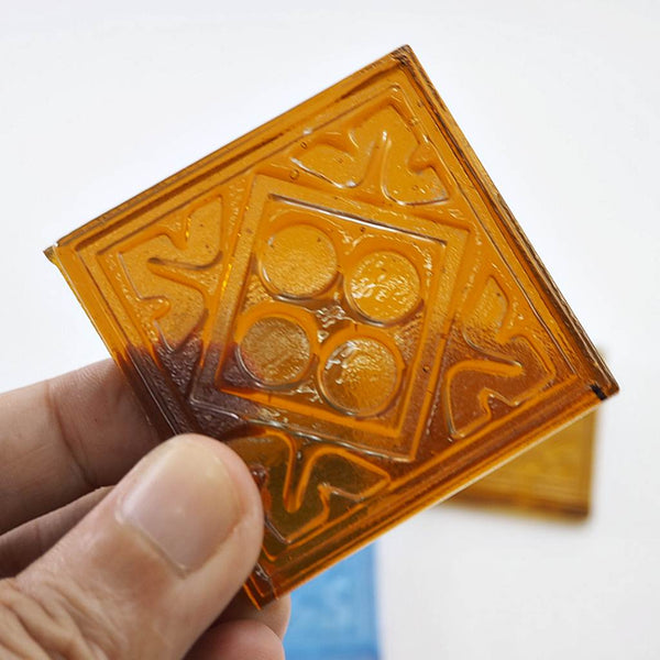 Decorative Square glass tiles, 48x48 mm, Geometry