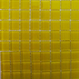 Glass mosaic tiles, 20x20 mm, Empire Yellow