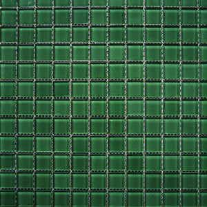 Glass mosaic tiles, 25x25 mm, Sea Green