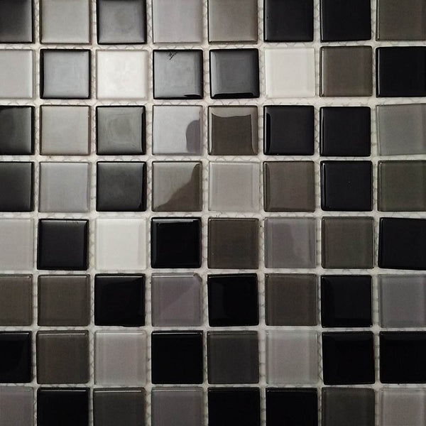 Glass mosaic tiles, 25x25 mm, Monochrome