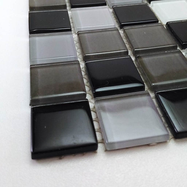 Glass mosaic tiles, 25x25 mm, Monochrome