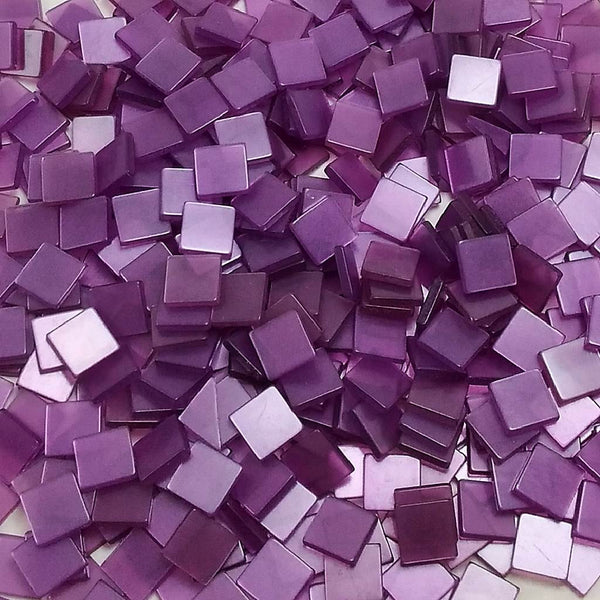 Resin mosaic tiles, 10x10 mm, Glossy DP Dark Purple