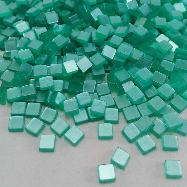 Resin mosaic tiles, 5x5 mm, Glossy 400 Cockatoo