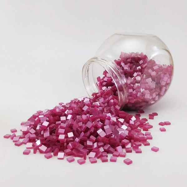 Resin mosaic tiles, 5x5 mm, Glossy 656 Dusty Lavender