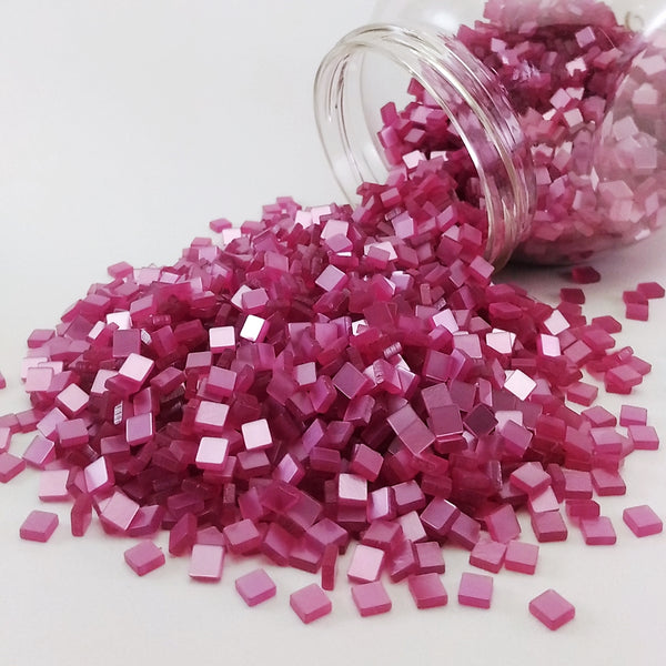 Resin mosaic tiles, 5x5 mm, Glossy 656 Dusty Lavender